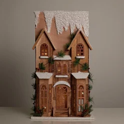 Light Up Vintage Terrace House (64Cm)