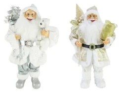 Luxury Metallic Santa Figurine (60Cm)