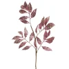 Magenta Glitter Leaf Stem