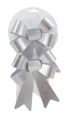 Medium Metallic Bow (2Pk)