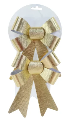 Medium Metallic Bow (2Pk)