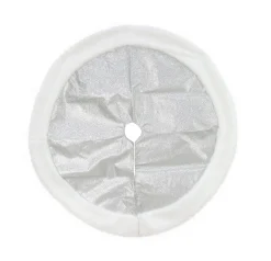 Metallic Tree Skirt With Fur Trim Asst (90Cm)