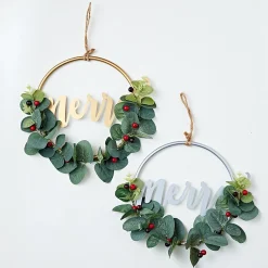 Mistletoe Half Wreath (26Cm)