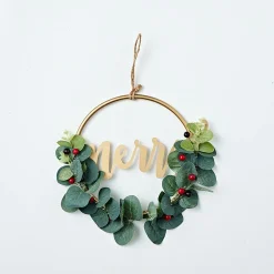 Mistletoe Half Wreath (26Cm)