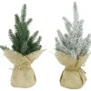 Pine Tree Decorated (26Cm) - Natural