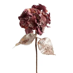 Pink Hydrangea With Glitter Stem (60Cm)