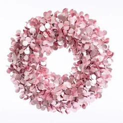 Pink Tinsel Wreath (45Cm)