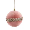 Pink Velvet Ball (10Cm)