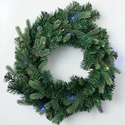 Pre-Lit Multi Geneva Wreath (50Cm)