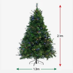 Pre-Lit Natural Royal Pine - Multicolour 7Ft (2.1M)