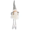 Silver Grey Fabric Angel Shelf Sitter