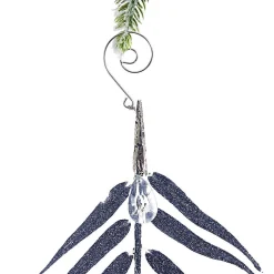 Silver Leaf Branch Tree Decoration