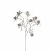 Silver Sequin Cluster Ball Stem (68Cm)