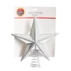 Silver Star Tree Topper (30Cm)