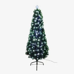 Slim Fibre Optic Tree With Cool White Leds (1.8M)