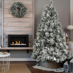 Snowy Mountain Flocked Tree 8Ft (2.4M)