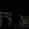 Solar Sleigh With Reindeer (White-Red-Green)
