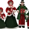 Traditional Red And Green Family Carolers (4Pc)