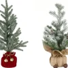 Tree In Potted Sack With Nutbells Asst (42/45Cm) - Burlap Sack