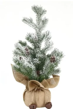 Tree In Potted Sack With Nutbells Asst (42/45Cm) - Burlap Sack
