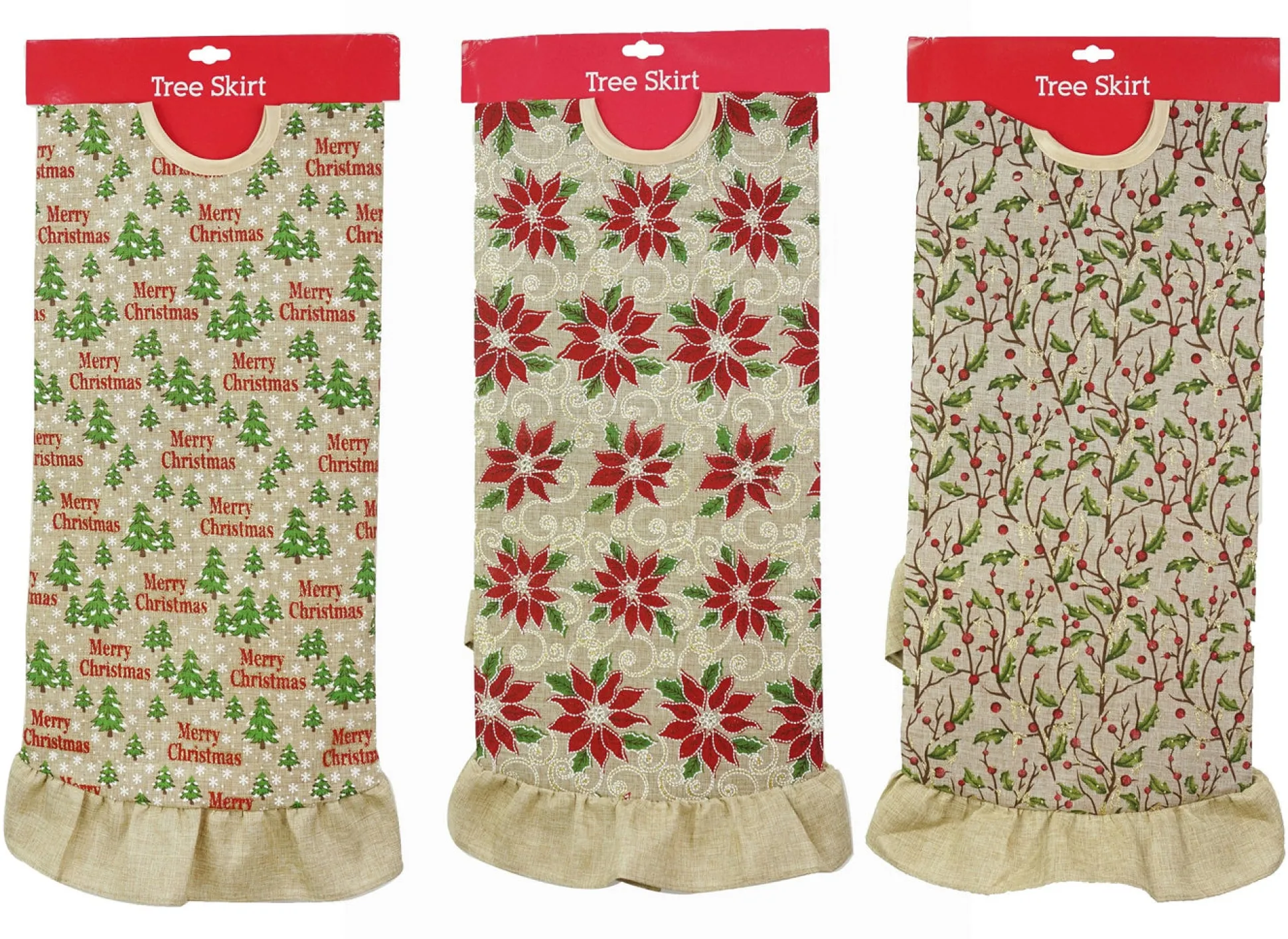 Vintage Tree Skirt Asst