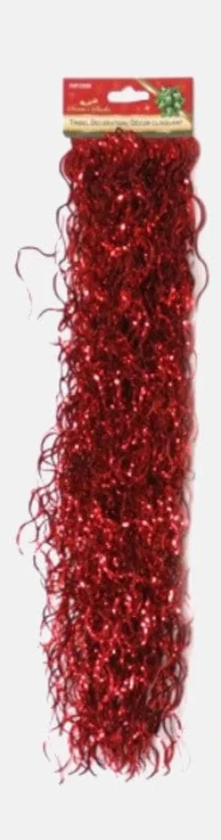 Wavy Christmas Tinsel Asst