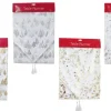 White Foil Runner Asst (180Cm) - Gold Trees