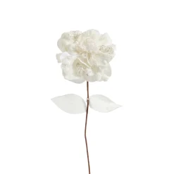 White Hydrangea With Snow Effect (61Cm)