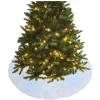 White Snowflake Embroidered Tree Skirt (120Cm)